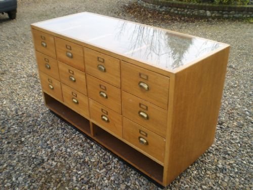 fig 1. Haberdashery cabinet chest of drawers shop display