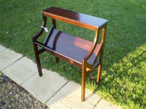 fig 1. Bookcase book trough Late Victorian Mahogany c1900
