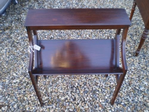 fig 2. Bookcase book trough Late Victorian Mahogany c1900