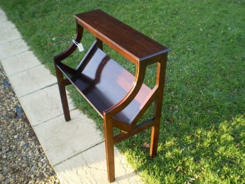 fig 3. Bookcase book trough Late Victorian Mahogany c1900