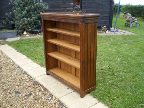 Bookcase Victorian Oak Arts and Crafts Pugin Influence C1880