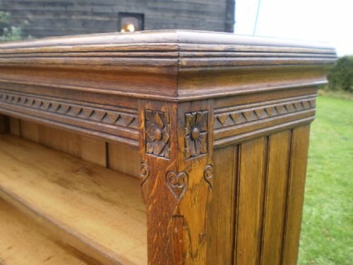 fig 3. Bookcase Victorian Oak Arts and Crafts Pugin Influence c1880