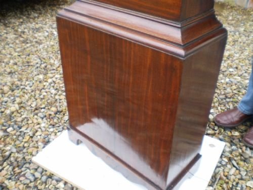 fig 2. Clock Grandfather Long case George IV Mahogany Bullock Beccles c1820
