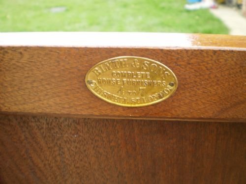 fig 4. Bedside cupboard cabinet Walnut Victorian c1890