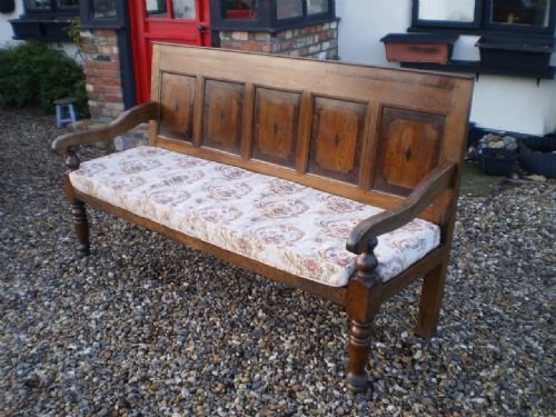 Settle Settee Sofa George III Oak and Mahogany C1800