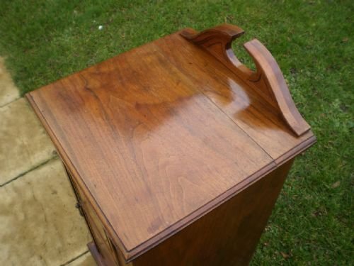 fig 3. Cupboard cabinet bedside Victorian Walnut c1890