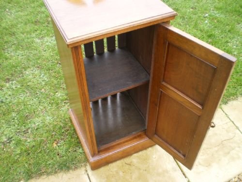 fig 4. Cupboard cabinet bedside Victorian Walnut c1890