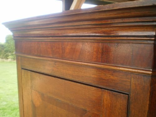 fig 1. Cupboard corner George III Mahogany and Oak c1790