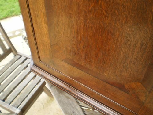 fig 3. Cupboard corner George III Mahogany and Oak c1790