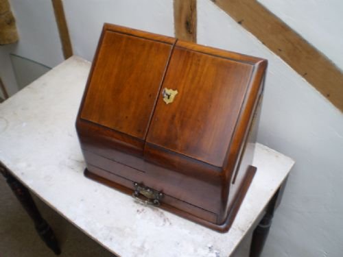fig 2. Correspondence box Victorian Walnut c1890