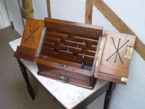 fig 3. Correspondence box Victorian Walnut c1890