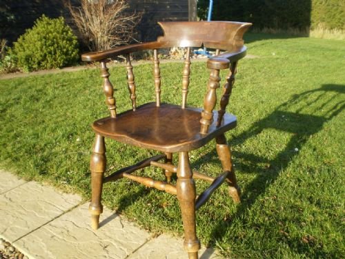 fig 2. Chairs Victorian smokers bow desk chair c1890
