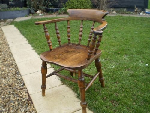 Chairs Victorian Smokers Bow Desk Chair C1890
