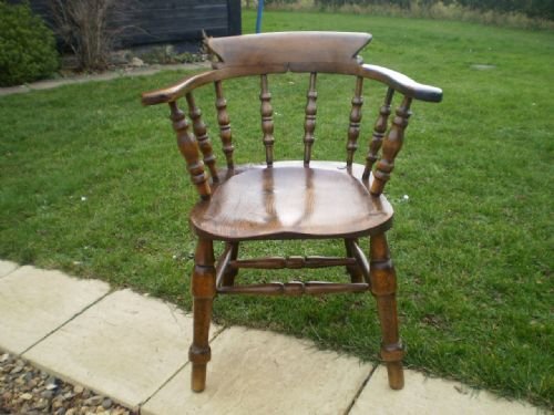 fig 2. Chairs Victorian smokers bow desk chair c1890