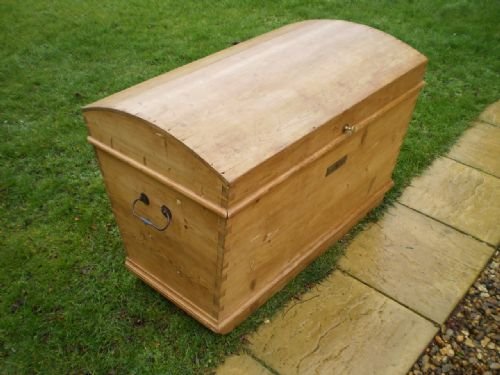 fig 1. Blanket box Victorian Pine c1880