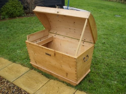 fig 3. Blanket box Victorian Pine c1880