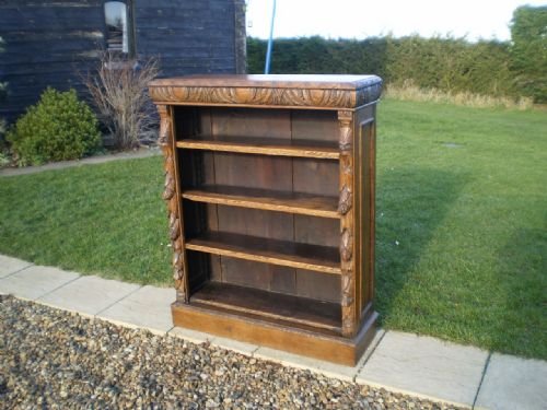 	
Bookcase Victorian Carved Oak C1890