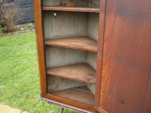 fig 3.
Cabinet corner cupboard George III Mahogany c1790