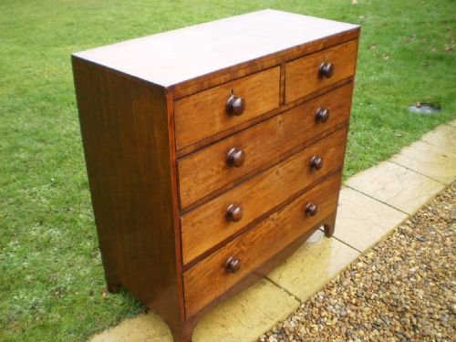 fig 1. Chest of drawers George III Mahogany c1800