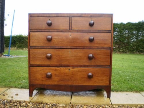 fig 4. Chest of drawers George III Mahogany c1800