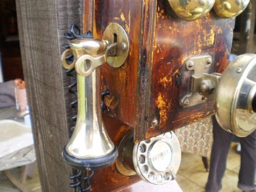 fig 2. Telephone Vintage 1920's fully converted BT approved