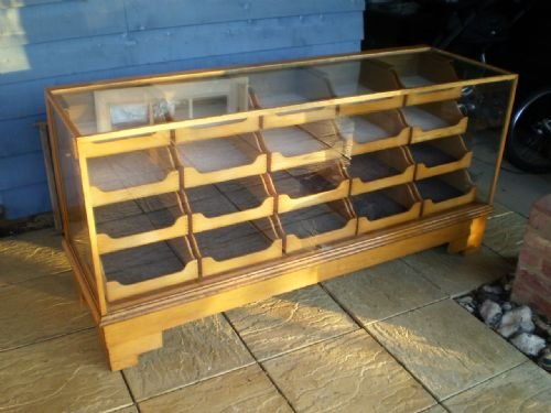 fig 3. Haberdashery cabinet drawers Oak by Yugin and sons London W1 c1920