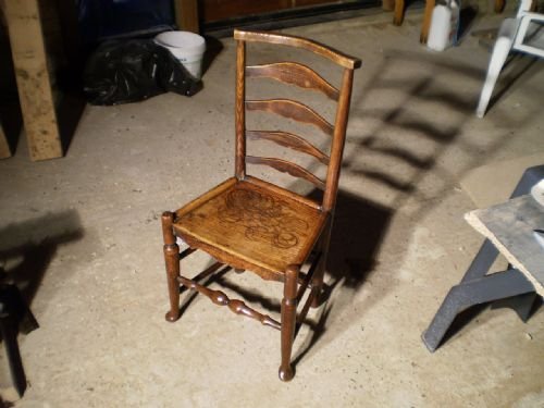 Chair Country Elm Ladderback C1780