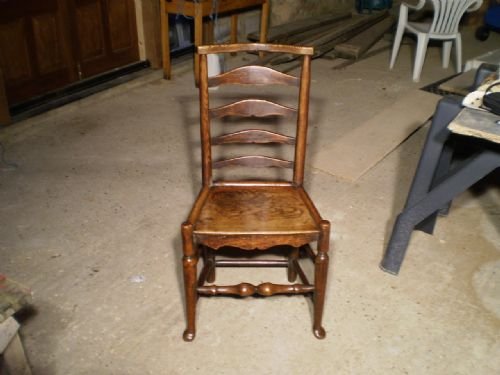 fig 2. Chair country Elm ladderback c1780