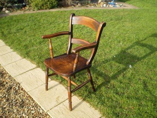 Chair Windsor Beech and Elm East Anglian Bar Back C1870