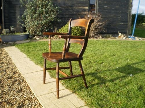 fig 2. Chair Windsor Beech and Elm East Anglian Bar back c1870