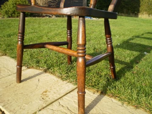 fig 3. Chair Windsor Beech and Elm East Anglian Bar back c1870
