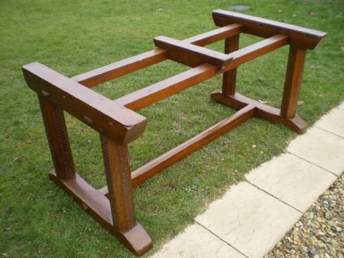 fig 2. Table Arts and crafts Oak refectory dining table c1880