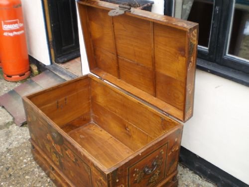 fig 3. Chest Marriage blanket box Chinese Elm c1890