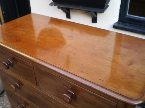 fig 1. Chest of drawers Victorian Mahogany c1880