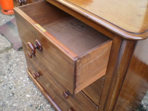 fig 3. Chest of drawers Victorian Mahogany c1880