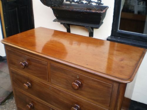 fig 4. Chest of drawers Victorian Mahogany c1880