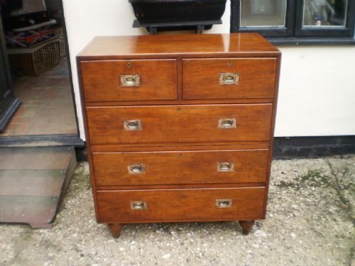 Chest of Drawers Victorian Military Campaign C1860