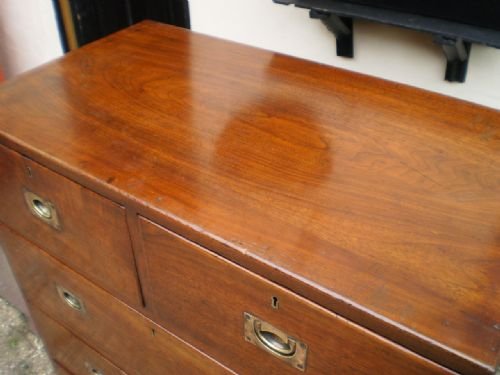 fig 2. Chest of drawers Victorian Military campaign c1860