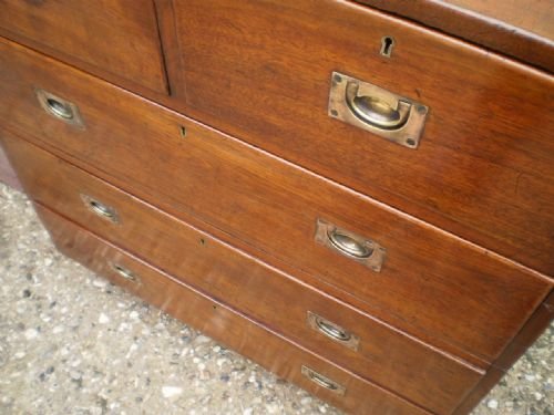 fig 3. Chest of drawers Victorian Military campaign c1860