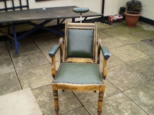 fig 3. Chair Barbers Victorian chair c1890