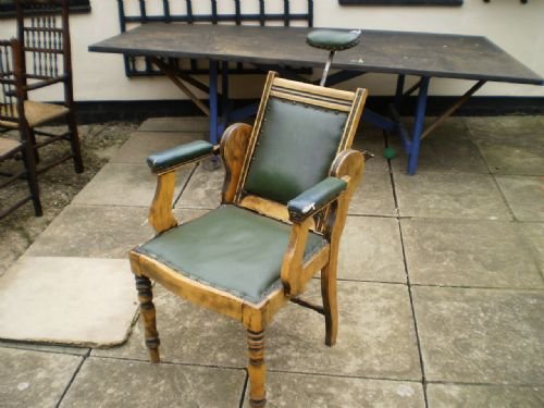 fig 4. Chair Barbers Victorian chair c1890