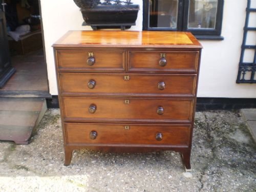 fig 1. Chest of drawers Victorian Mahogany c1880