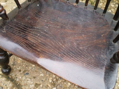 fig 1. Chair Windsor Caister chair made by John Shadford Lincolnshire c1860 Beech/Elm