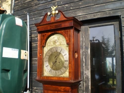 Clock Longcase Grandfather Scottish Mahogany C1830 John Knox Paisley