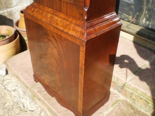 fig 1. Clock longcase Grandfather Scottish Mahogany c1830 John Knox Paisley