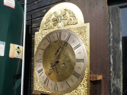 fig 2. Clock longcase Grandfather Scottish Mahogany c1830 John Knox Paisley