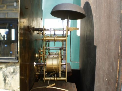fig 4. Clock longcase Grandfather Scottish Mahogany c1830 John Knox Paisley