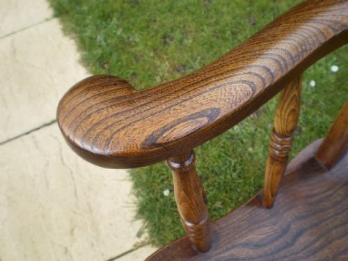 fig 3. Chair Victorian Windsor Grandfather Lathe back armchair Elm c1880