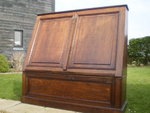 Cupboard George III Oak Folio Architects Plan Chest C1780