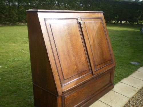 fig 1. Cupboard George III Oak folio architects plan chest c1780